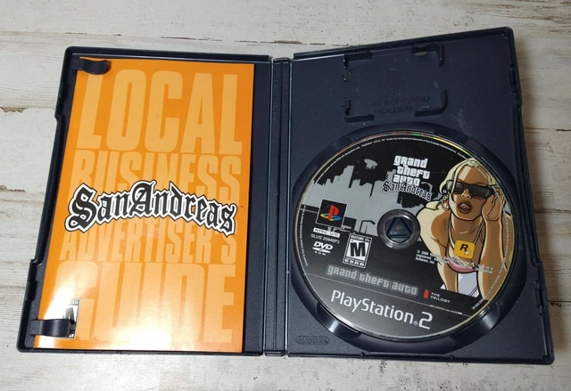 GRAND THEFT AUTO San Andreas GTASA PS2 PlayStation 2 - Disk, Manual ...