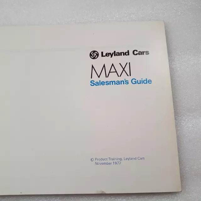 Austin Maxi Verkäufer Produkthandbuch nur Haupthändler Broschüre 1977 Oldtimer 3