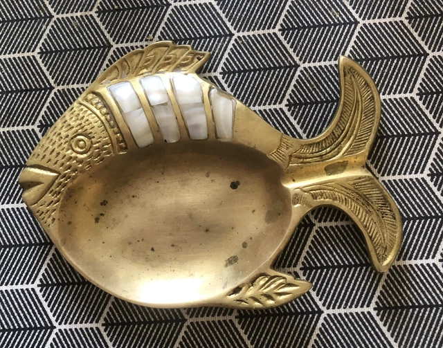 Vide-poche Ou Mini Jardinière En Laiton Doré Vintage - Déco Rétro élégante