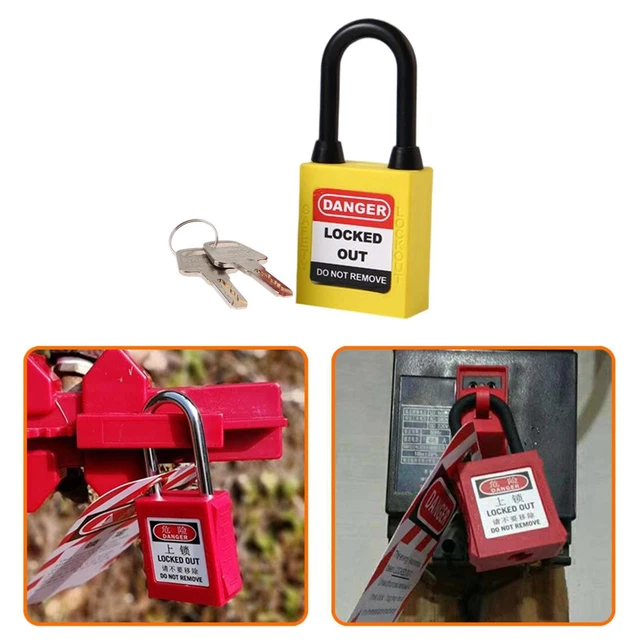 Lockout  Locks  Di Sicurezza In Nylon  Mm Grillo Giallo