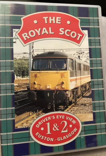 Drivers Eye View, The Royal Scot, Euston to Glasgow, Cab Rides, Video 125, Rare