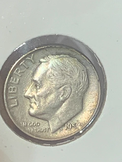 1954 D  Roosevelt Dime from a nice collection some toning #1954921-D