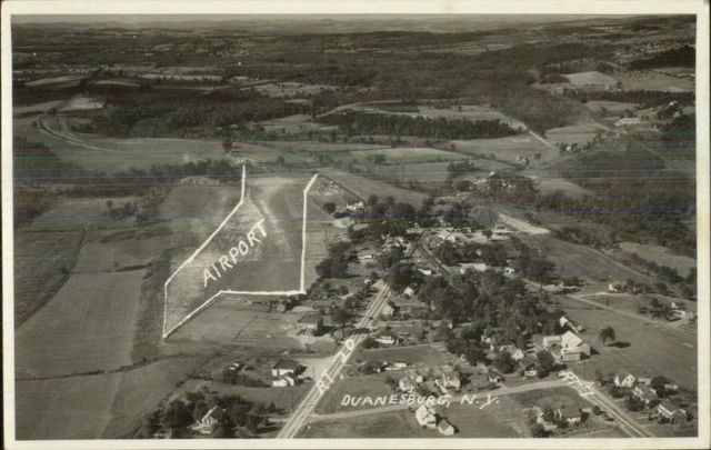 Duanesburg NY Aerial View Real Photo Postcard #2