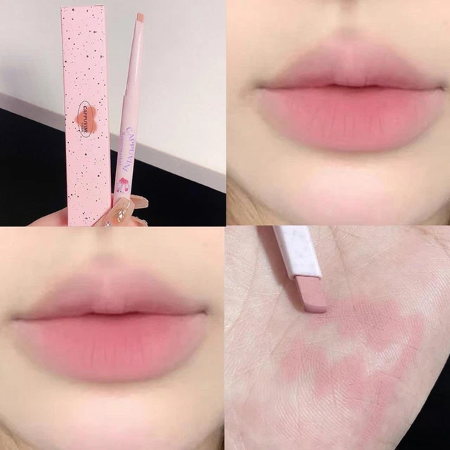Lip Glaze Pencil Wasserdichter, langlebiger Lippen-Antihaft-Cup-Lipliner-Stift