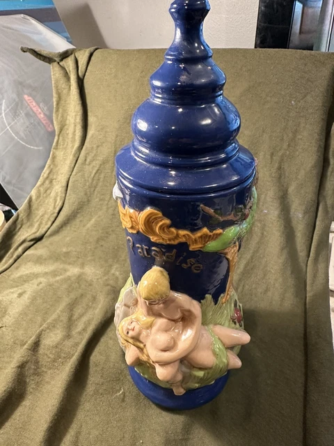 VINTAGE CERAMIC ADAM Eve Nude Garden of Eden Paradise - Naturist by S ...