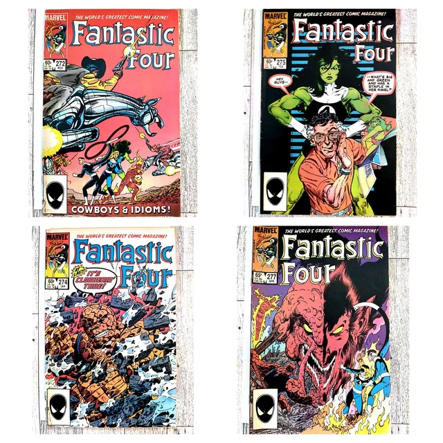 Fantastic Four comic lot 👉 272 274 275 277 💥 Higher Grade 💥 CGC READY 🔥