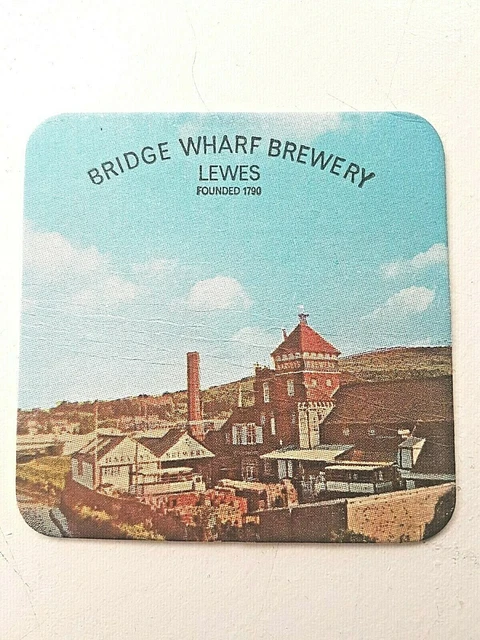 Vintage BEARD & CO - BRIDGE WHARF BREWERY ~ LEWES Cat No'01 Beer mat / Coaster