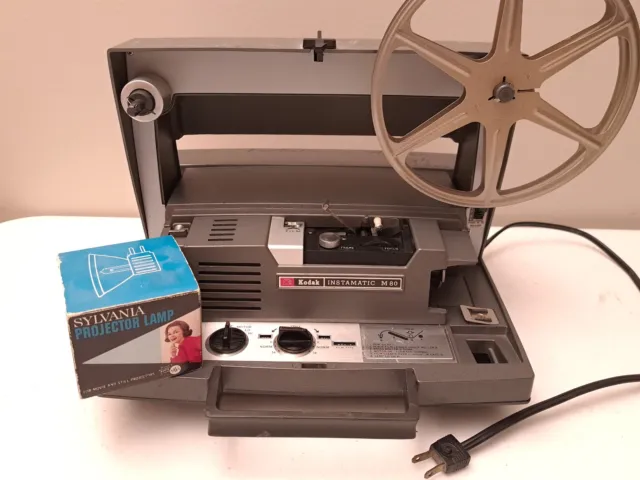 Kodak Instamatic M80 Super 8 Movie Projector NEEDS DAMPING ARM REPLACED 8mm Film