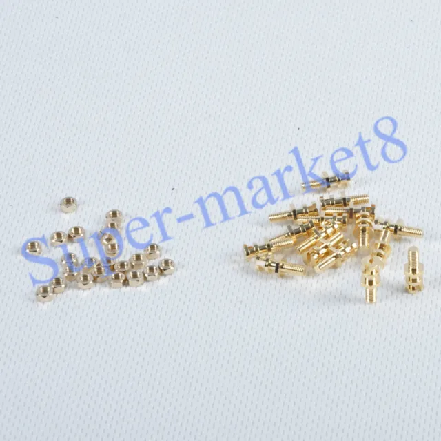 20pcs Turret with Thread Screw Lug 11.6mm Length Terminal Board Tube Amp Parts 3