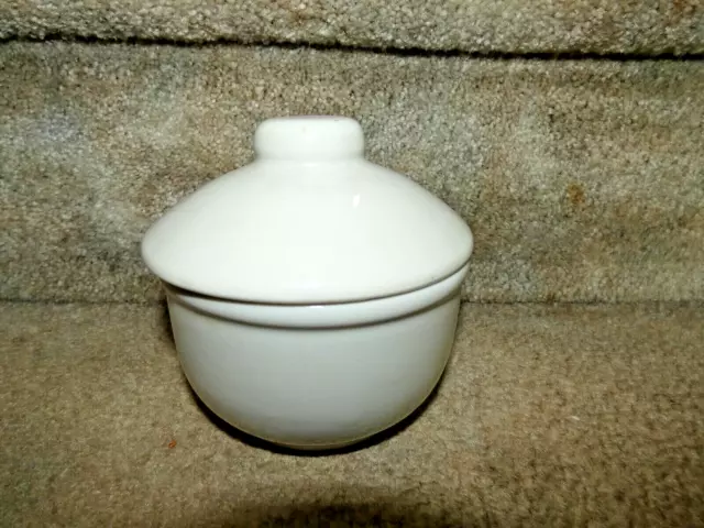 Vintage Tepco China Restaurant Ware White Lidded Sugar Bowl