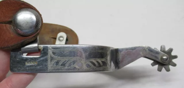 Pair Western COWBOY SPURS - RODEO - chrome - USED - listing #1021231
