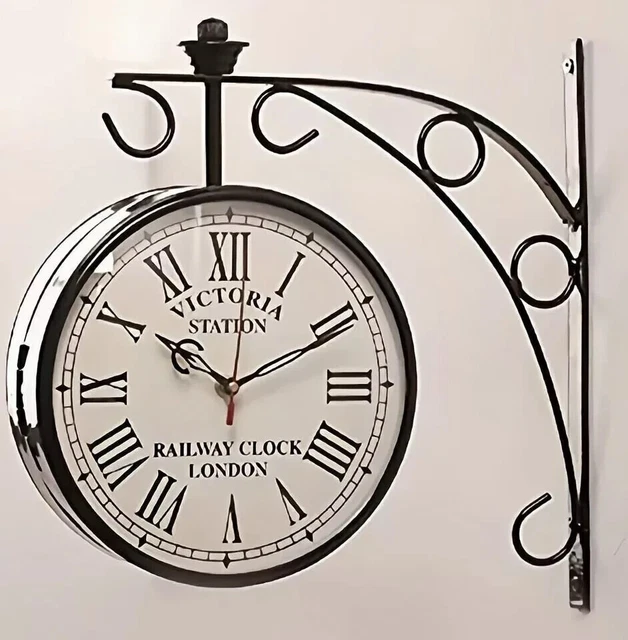 Bahnhofsuhr Doppelseitig 50 Cm