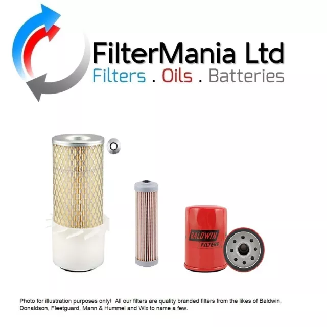 Kobelco SK007 Mini Excavator Filter Kit w/ Yanmar Eng (Air, Oil, & Fuel Filters)