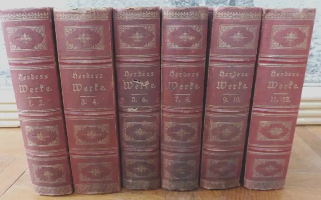 Herders Werke (Johann Gottfried von Herder) 1862 12 vol. in 6 tomes