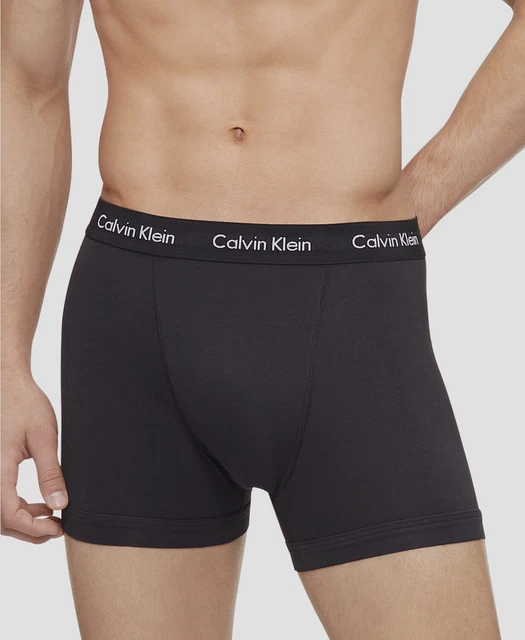 CALVIN KLEIN MENS Cotton Stretch 3Pack Boxer Brief, 3 Black, XL 25.49