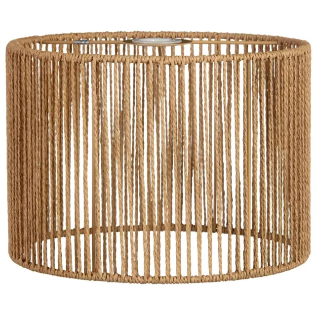 Stunning Design Wicker Light Shade Paper Rope Lamp Shade Home Decor - Natural