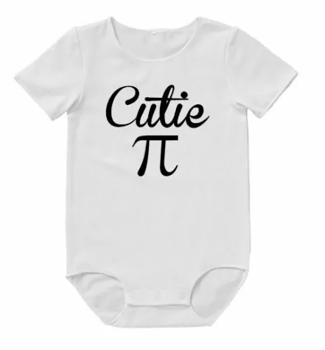 Baby Romper Cutie Pie Math Teacher Bodysuit Funny Aunty Uncle