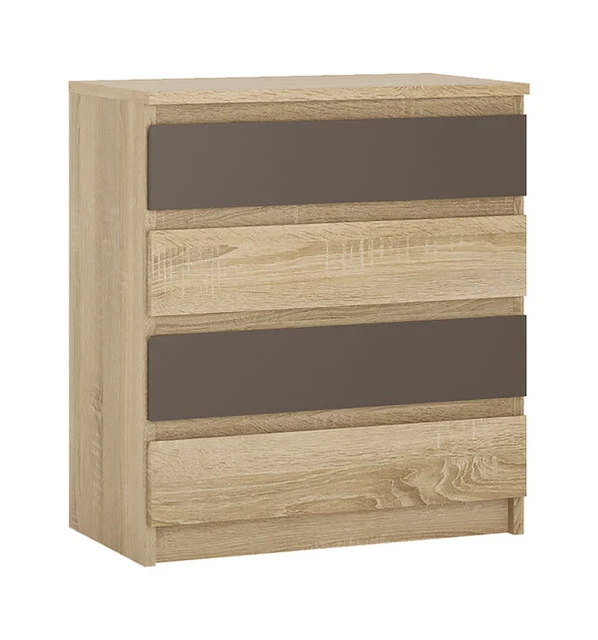 Commode à Tiroirs 74x45x85cm Chêne Sonoma Lave Sans 133054246