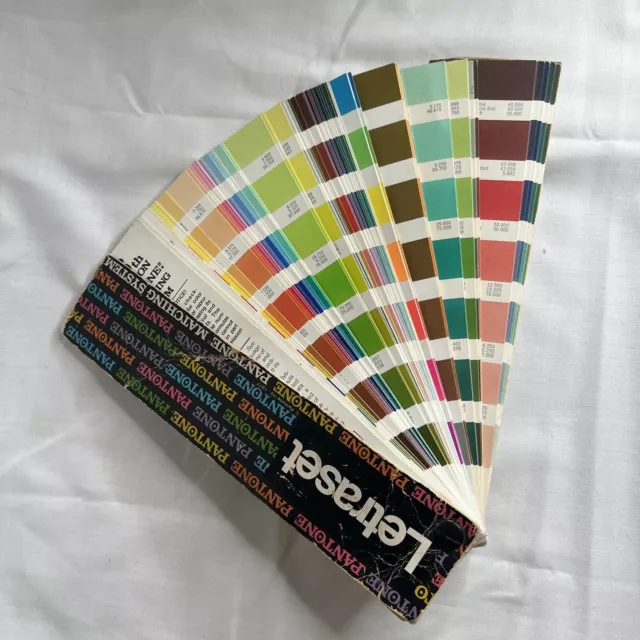 Vintage 1977 Pantone Color Formula Guide Fan Book  - Water Damaged