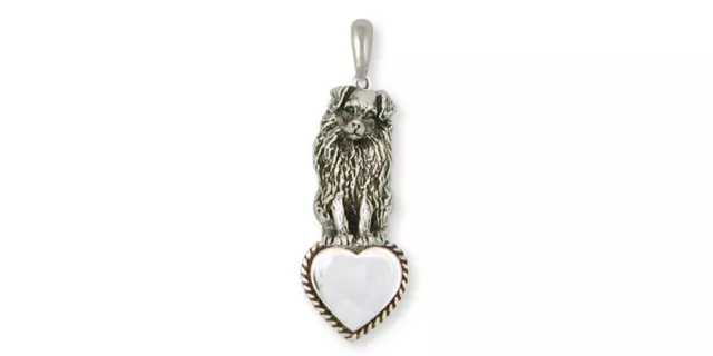 Australian Shepherd Pendant Jewelry Sterling Silver Handmade Dog Pendant AU8-TP