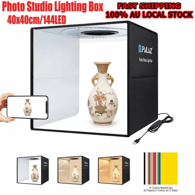 PULUZ 40cm Portable 144LED Light Box Tent Photo Cube Room Studio Photography