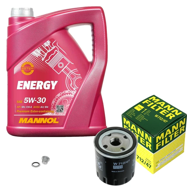FEBI ÖLFILTER VAG 1.2 1.4 TSI + 5L MANNOL LONGLIFE 5W-30