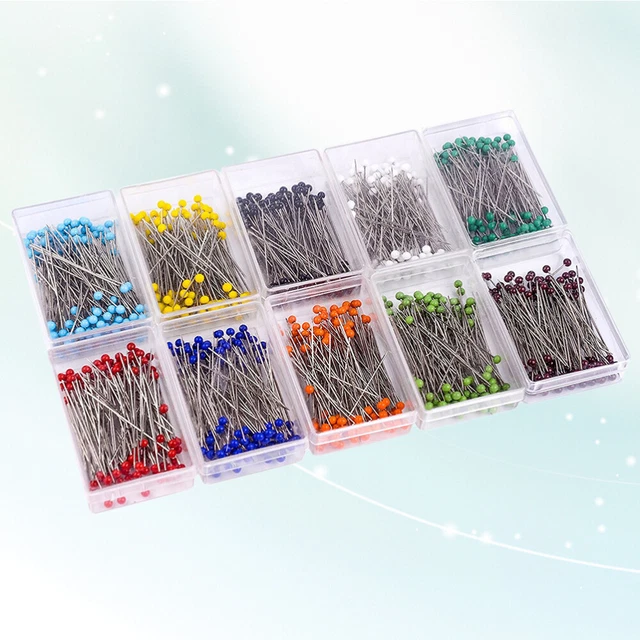 100 Stück Glas Pearlized Head Mehrfarbige Kugel Nähstifte für DIY Crafts Sc