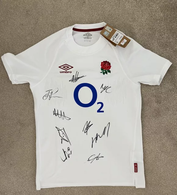 England Six Nations 2024 Rugby Signed Shirt With Tags +Coa