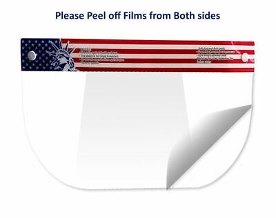Face Shield Safety Visor Protector Unisex Washable Reusable American Flag 1 Pc 2