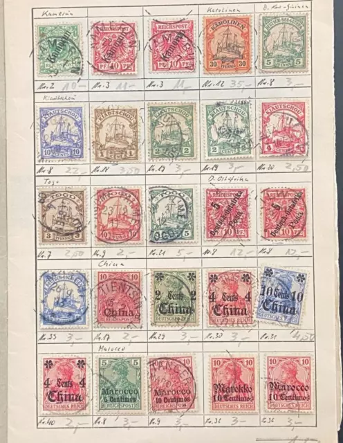 Deutsches Reich Briefmarken Sammlung, GUT, German Empire stamp collection, GOOD