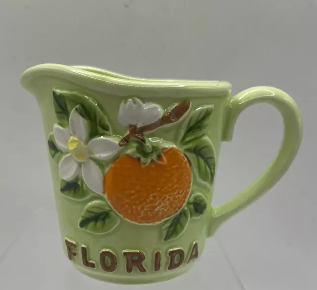 Vintage Florida Souvenir Orange Blossom Creamer