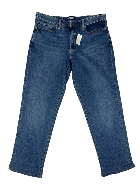 Lands End Jeans Womens 36 Square rigger Traditional Fit High Rise Dark Blue