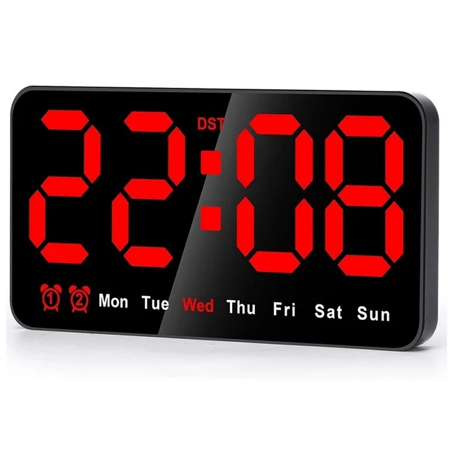 OROLOGIO DIGITALE A LED DA PARETE CON DATARIO E TERMOSTATO | Leroy Merlin