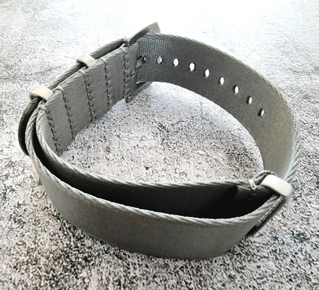 Cinturino Orologio Nylon BISONSTRAP - Militare Monopezzo, Larghezze 18mm 20mm 22mm, Per Uomo - Foto 3
