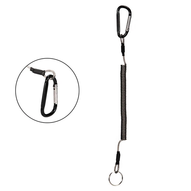 Pack de 5 pinces de pêche compagnon activités de plein air avec cordon et cord