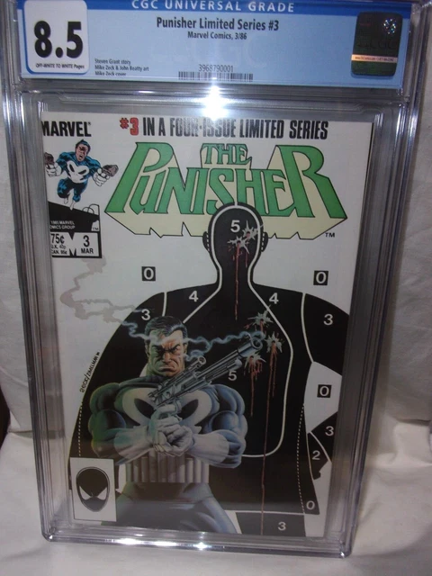 The PUNISHER #3 (of 4) Limited Series 1986 Marvel Comics CGC 8.5 VF+