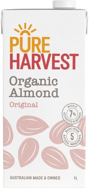 Pure Harvest Organic Activated Almond Milk Original 1ltr