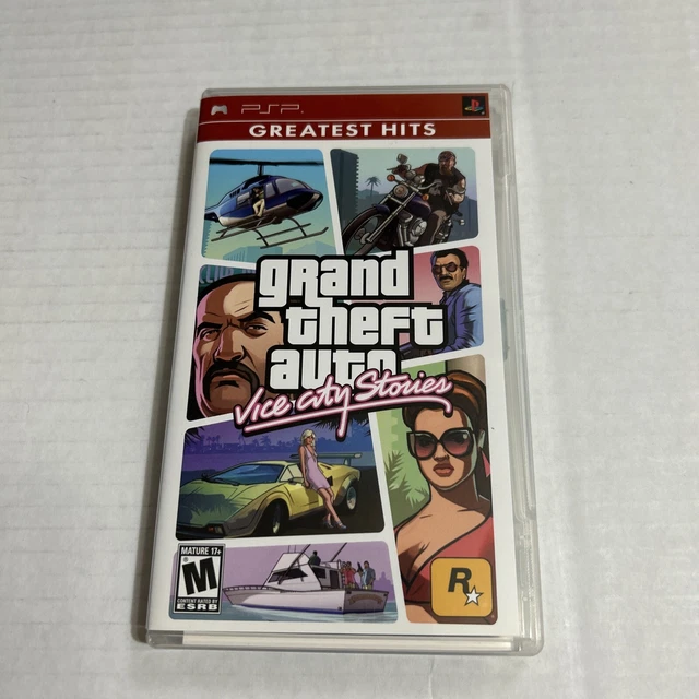 Grand Theft Auto: Vice City Stories (Sony PSP, 2006) Complete with Manual & Map