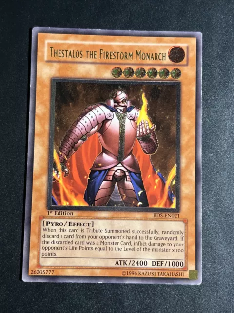 yu gi oh thestalos the firestorm monarch 1st edition rds-en021 rare ultimate