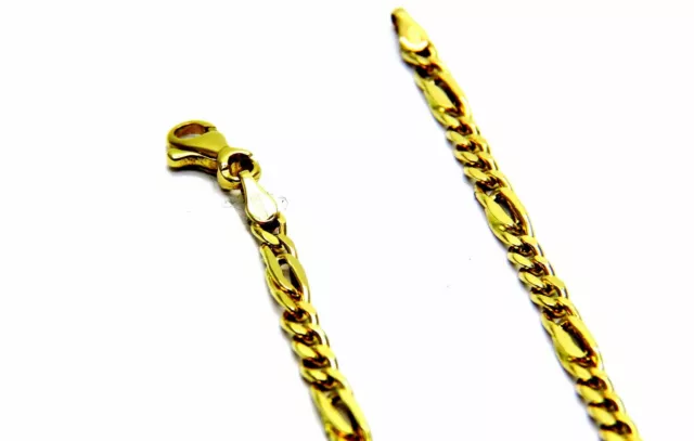 COLLANA ORO giallo 18KT CATENA maglia pernice grumetta UOMO DONNA CM 50