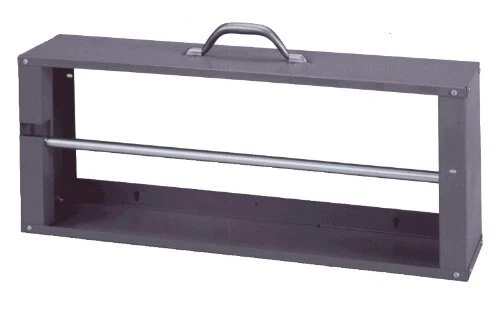 "Estante de carrete de alambre de acero gris 383-95 con una sola varilla, 26-1/8""X10-3/8""x6"