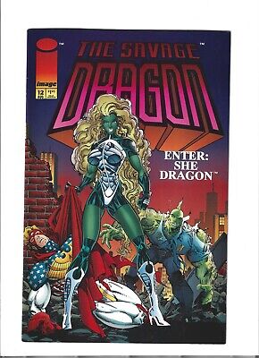The Savage Dragon #12 Full 1st She-Dragon appearance & cover 1994 Image Comics