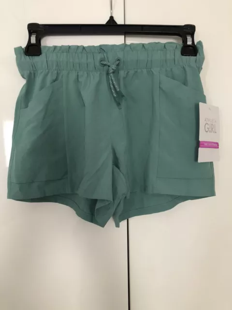 Athleta Girl Explore More 3"  Teal  VTEA  Shorts Size M 8-10 New with Tags $36