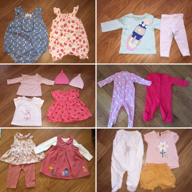 Bundle of baby girl clothing. 19 items. BNWT/BNWOT/Excellent Condition 3/6 Mths