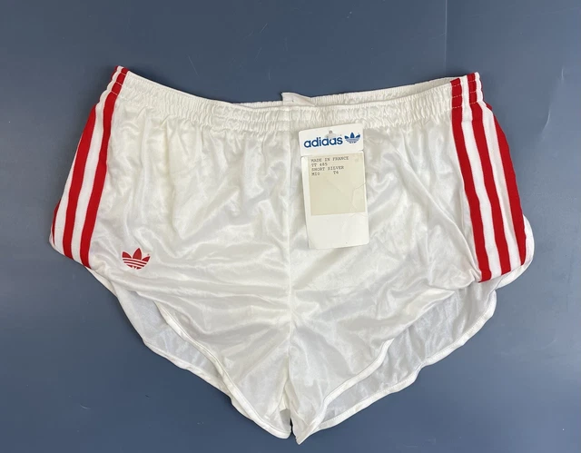 Pantaloncini Da Corsa Adidas Anni '80 Bianchi Taglia 6 Adulti