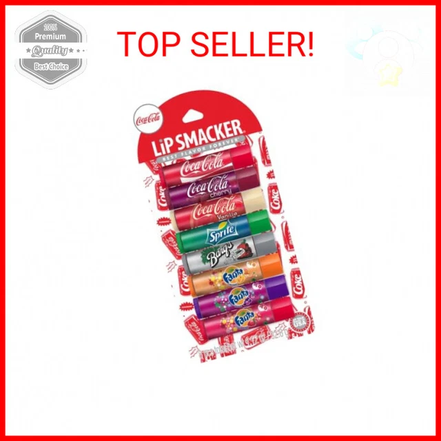 Lip Smacker Coca-Cola Flavored Lip Balm, 8 Count Flavored Cokes Lip Gloss