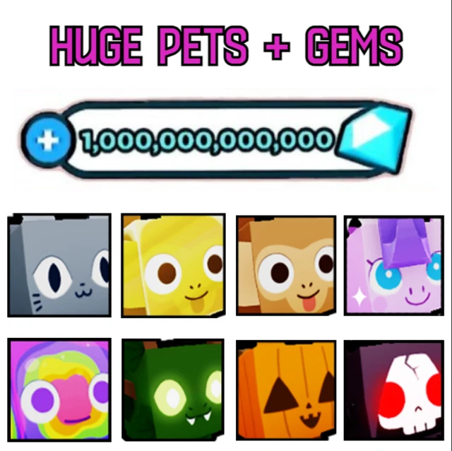 PET SIMULATOR X Cheap Gems + ALL Huge Pets FAST DELIVERY CHEAPEST
