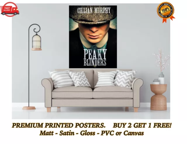 Peaky Blinders TV Series Large Poster Art Print Gift A0 A1 A2 A3 A4 Maxi