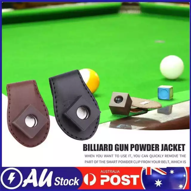 Magnetic 8 Balls Snooker Pool Cue Chalk Clip Holder Billiards Accessories