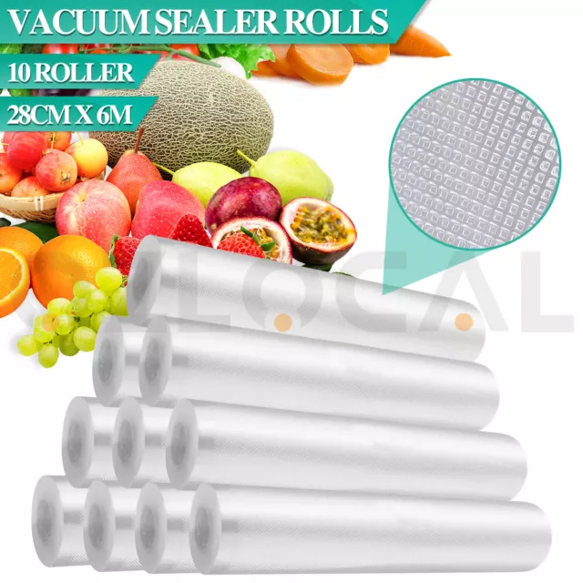 Vacuum Sealer Rolls 28cm Cryovac Food Storage Vacuum Seal Bags Heat Commercial